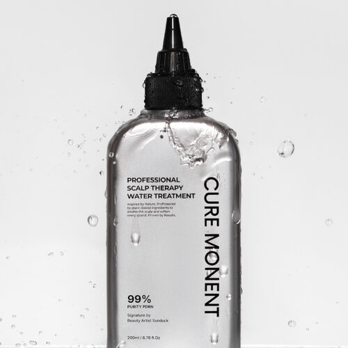 큐어모넨트 프로페셔널 스칼프 테라피 워터 트리트먼트 연출컷