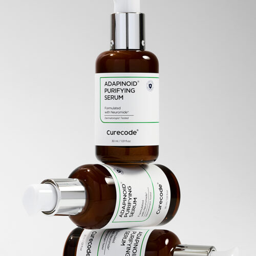 큐어코드 애다피노이드 퓨리파잉 세럼 연출컷