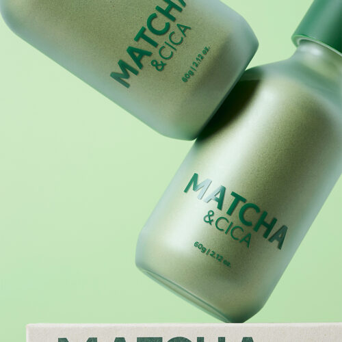 미와수 말차&시카 클렌징 파우더 연출컷