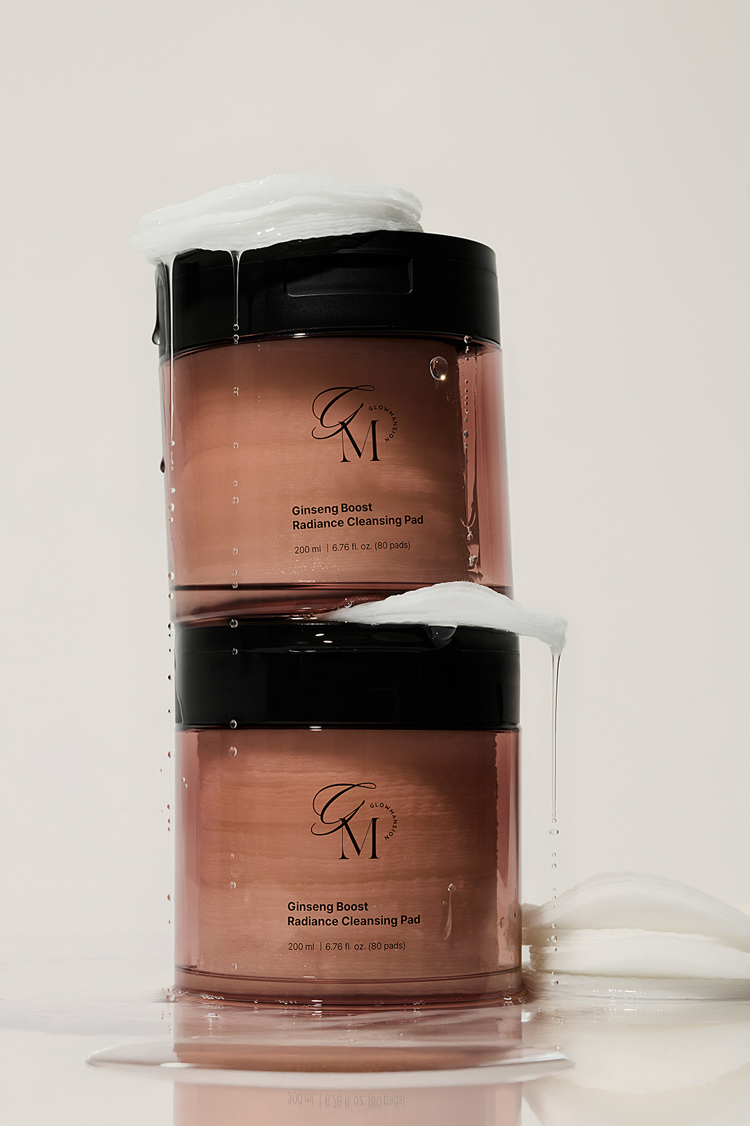 글로우맨션 진생 부스트 래디언스 클렌징 패드 연출컷