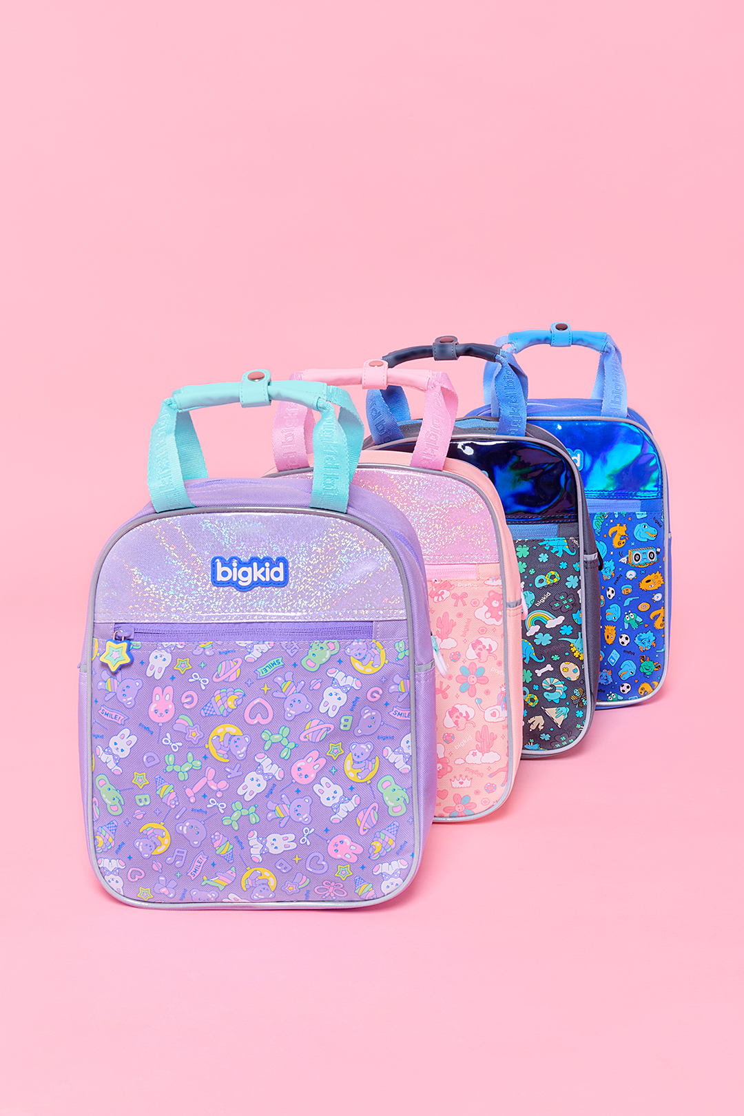 빅키드 키즈 일러스트 보조가방 SET