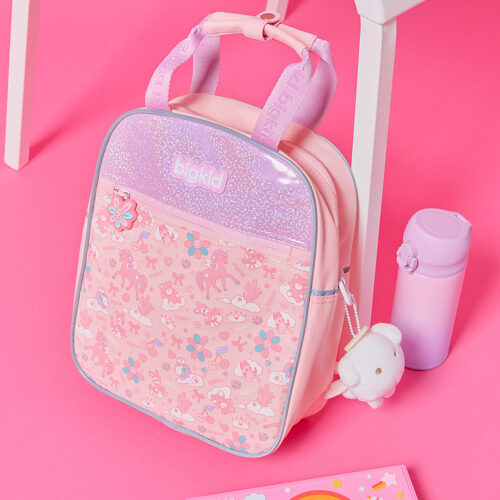 빅키드 키즈 일러스트 보조가방 연출컷